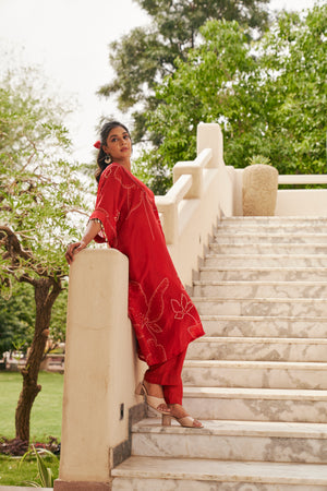 Deep V-Neck Kaftan | TCT-799