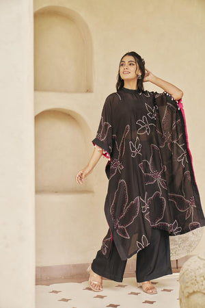 Black Kaftan Co-ord set | TCT-833
