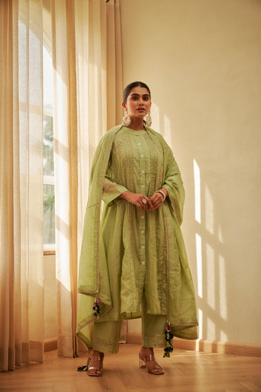 Mint Green Kurta Set | TCT-877