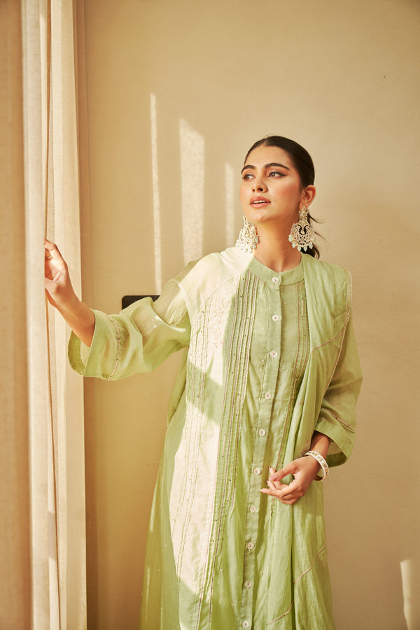 Mint Green Kurta Set | TCT-877