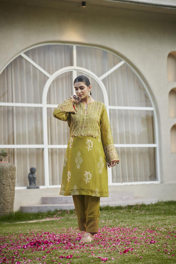 Lime Green co-ord set | TCT-809