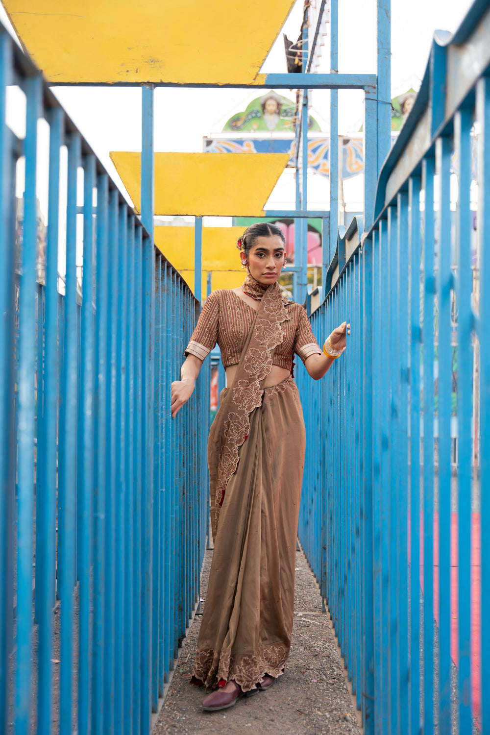 TCT-3009| Bustier and Saree