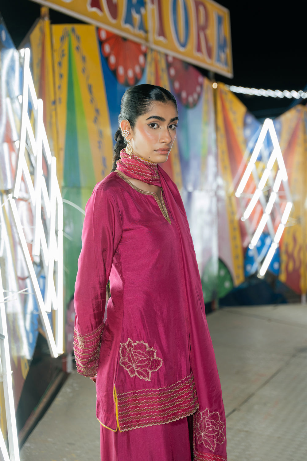 TCT-3008 | Pink Farsi Pants Kurta Set