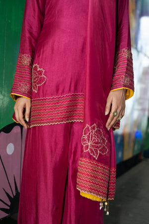 TCT-3008 | Pink Farsi Pants Kurta Set