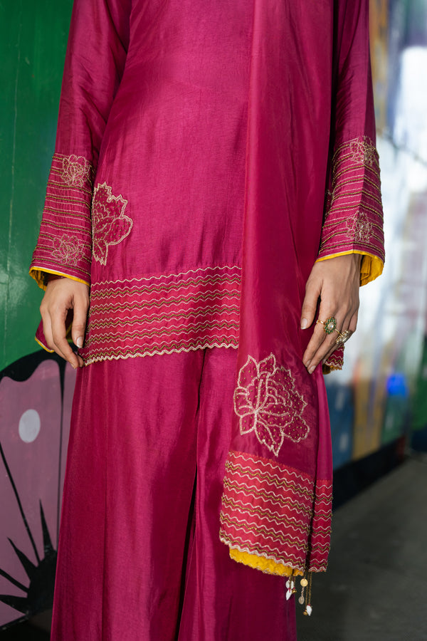 TCT-3008 | Pink Farsi Pants Kurta Set