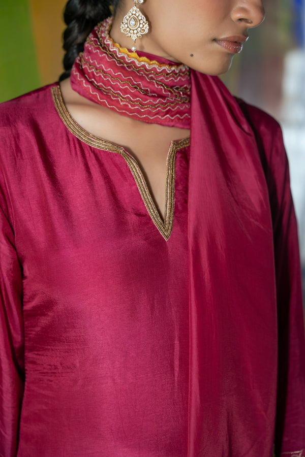 TCT-3008 | Pink Farsi Pants Kurta Set