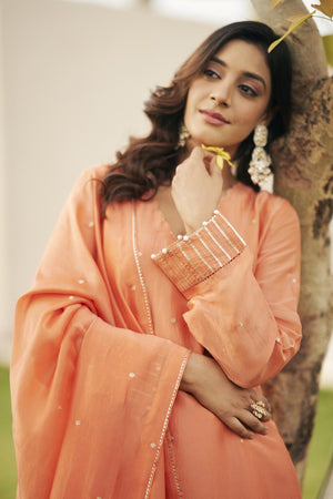 Prach V-neck kurta set | TCT-848