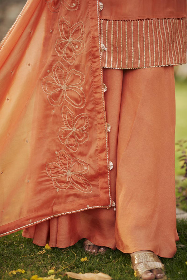 Prach V-neck kurta set | TCT-848