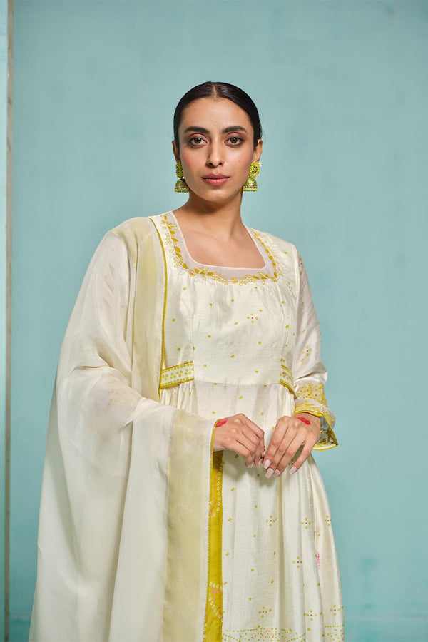 Square Neck Kurta Set | TCT-789